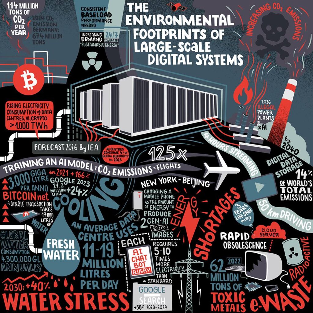 Footprints of data centers